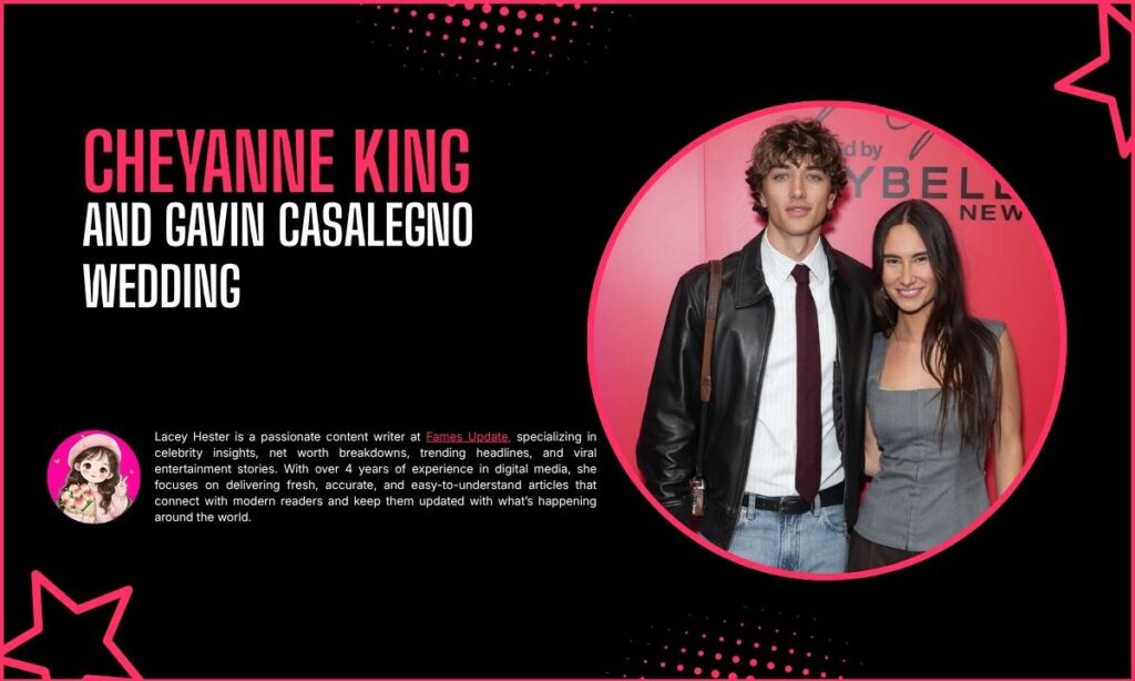 Cheyanne King and Gavin Casalegno Wedding