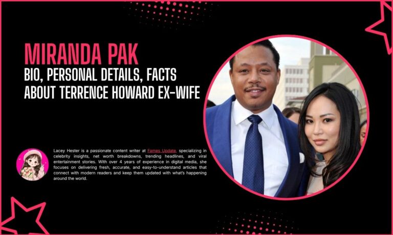 Miranda Pak: Bio, Personal Details, Facts About Terrence Howard Ex-Wife