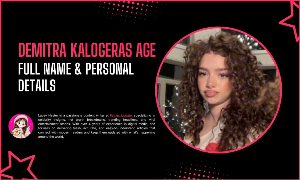 Demitra Kalogeras Full Name & Personal Details