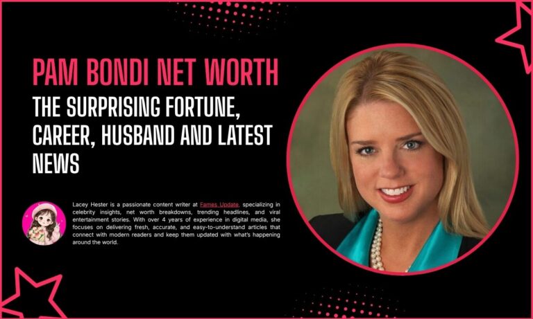 Pam Bondi Net Worth: The Surprising Fortune, Career, Husband and Latest News