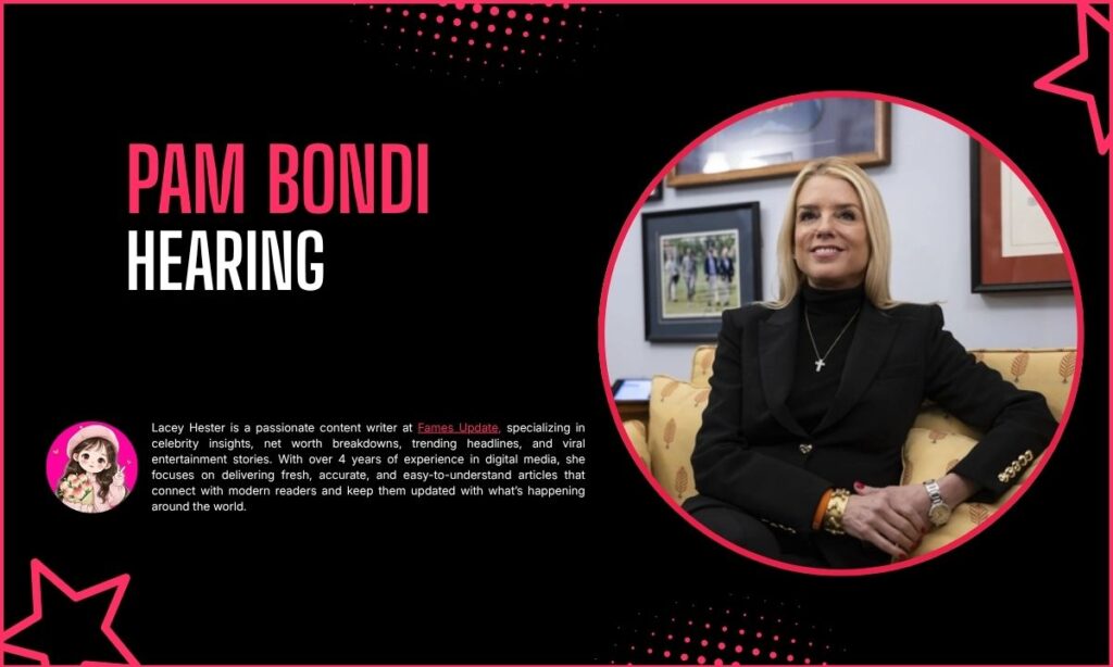 Pam Bondi Hearing
