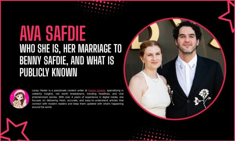 Ava Safdie: Who She Is, Her Marriage to Benny Safdie, and What Is Publicly Known
